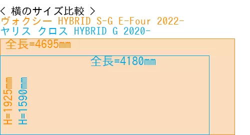 #ヴォクシー HYBRID S-G E-Four 2022- + ヤリス クロス HYBRID G 2020-